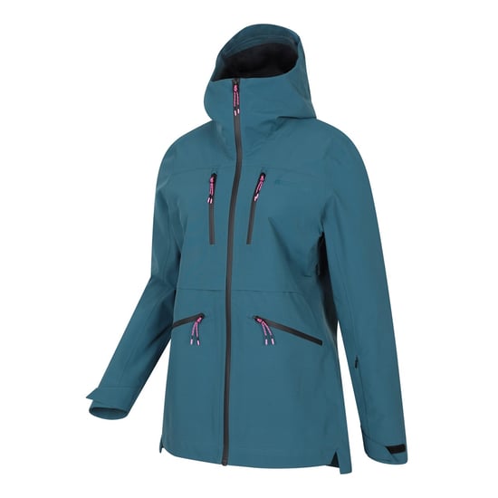 Mountain Warehouse Dames Tempest Waterdichte 3-laags Ski Jacket (Teal) - Image 3