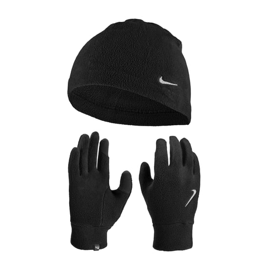 Nike Dames/Dames Fleece muts & Handschoenen Set (Zwart) - Image 1