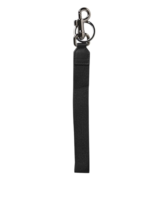 Zwarte Blauwe DG Logo Polyester Messing Houder Sleutelhanger Sleutelring - Image 4