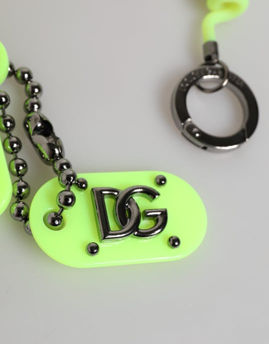 Groene Veerachtige Sleutelhanger DG Logo Heren Sleutelhanger Sleutelring - Image 3
