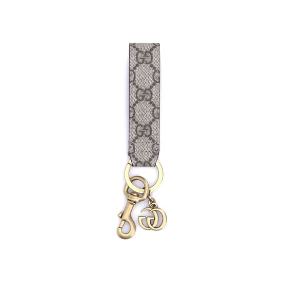Beige Stoffen Sleutelhanger - Image 1