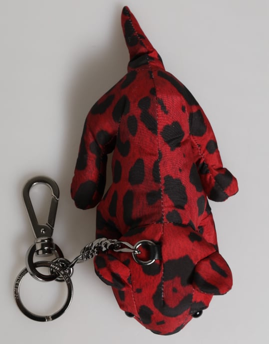 Rood Zwart Polyester Dierensilhouet Tas Sleutelhanger Sleutelhanger - Image 2