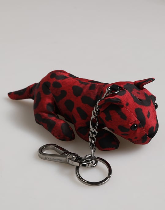 Rood Zwart Polyester Dierensilhouet Tas Sleutelhanger Sleutelhanger - Image 3