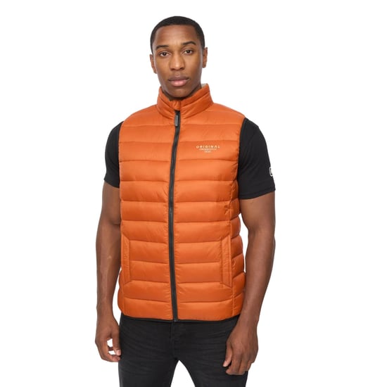 Crosshatch Heren Gattering MVE Gewatteerd Gilet (Oranje) - Image 1