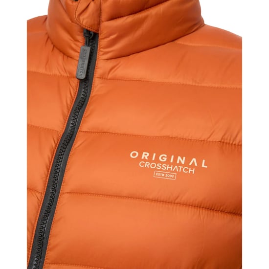 Crosshatch Heren Gattering MVE Gewatteerd Gilet (Oranje) - Image 3