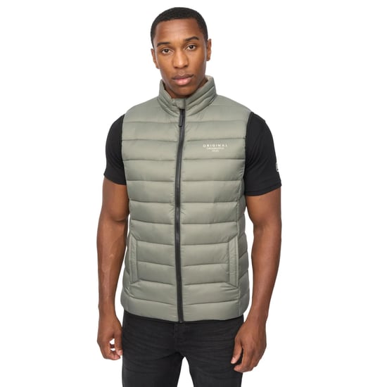 Crosshatch Heren Gattering MVE Gewatteerd Gilet (Salie) - Image 1