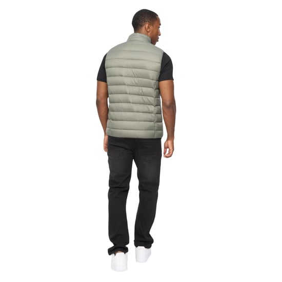 Crosshatch Heren Gattering MVE Gewatteerd Gilet (Salie) - Image 2