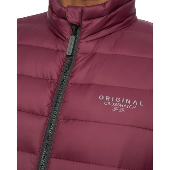 Crosshatch Heren Gattering MVE Gewatteerd Gilet (Rozijnenpaars) - Image 3