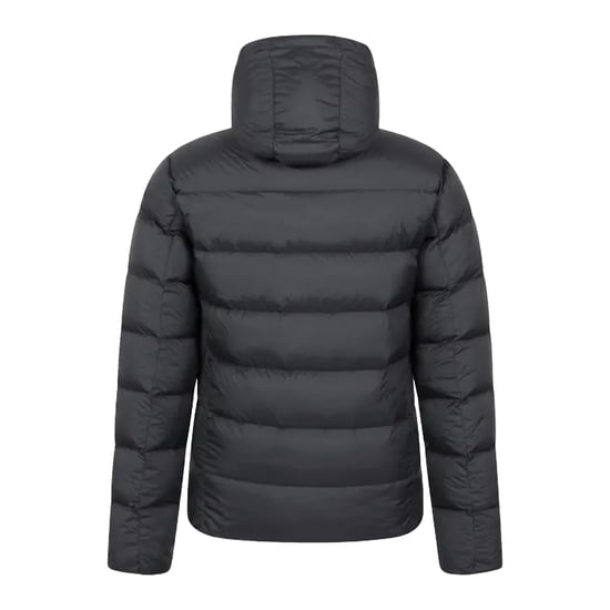 Mountain Warehouse Heren Stratus Dons Packbare Gewatteerde Jas met Kap (Zwart) - Image 2