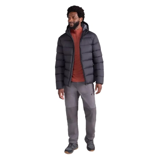 Mountain Warehouse Heren Stratus Dons Packbare Gewatteerde Jas met Kap (Zwart) - Image 5