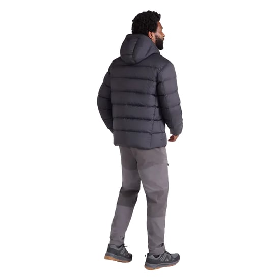 Mountain Warehouse Heren Stratus Dons Packbare Gewatteerde Jas met Kap (Zwart) - Image 6