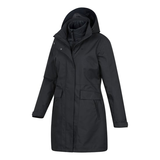 Mountain Warehouse Dames Regen On 3-in-1 Waterdichte Jas (Zwart) - Image 3