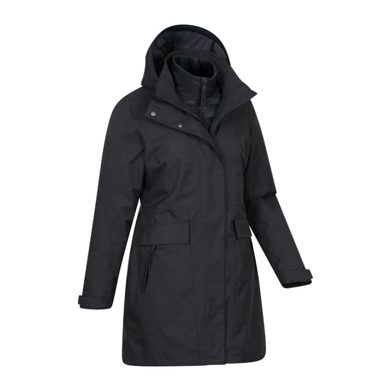 Mountain Warehouse Dames Regen On 3-in-1 Waterdichte Jas (Zwart) - Image 4