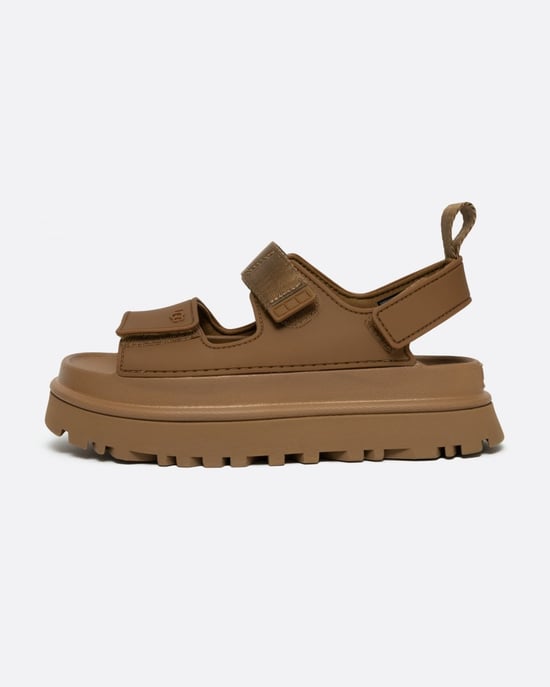 Platform Sandalen met Verstelbare Band in Tan - Image 2
