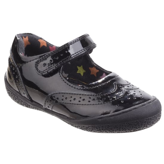 Hush Puppies Rina Junior Patent Leren Meisjes Patent Zwarte Schoenen - Image 1