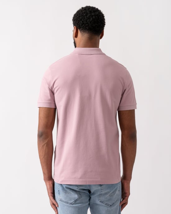 Passenger Slim-Fit Poloshirt in Roze - Image 2