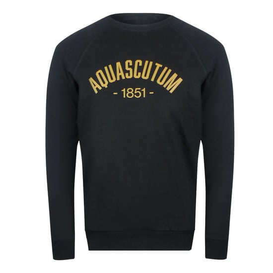 Aquascutum Old School Crewneck Zwarte Trainingsbroekset - Image 2