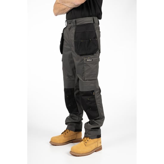 Caterpillar Nexus Holster Stretch Pocket Katoenen Heren Grijze Outdoor Broek - Image 4