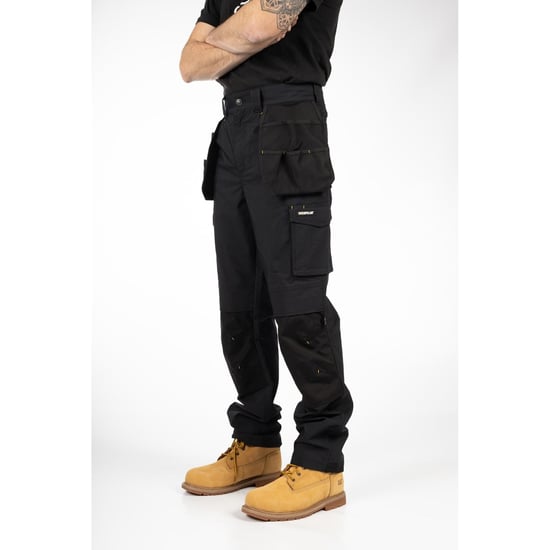 Caterpillar Nexus Holster Stretch Pocket Katoenen Zwarte Buitenbroek voor Mannen - Image 4
