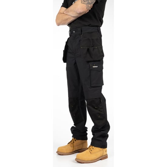 Caterpillar Nexus Holster Stretch Pocket Katoenen Zwarte Buitenbroek voor Mannen - Image 4