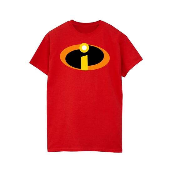 Disney Dames/Dames The Incredibles Costume Logo Cotton Boyfriend T-shirt (Rood) - Image 1