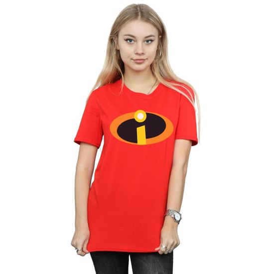 Disney Dames/Dames The Incredibles Costume Logo Cotton Boyfriend T-shirt (Rood) - Image 3