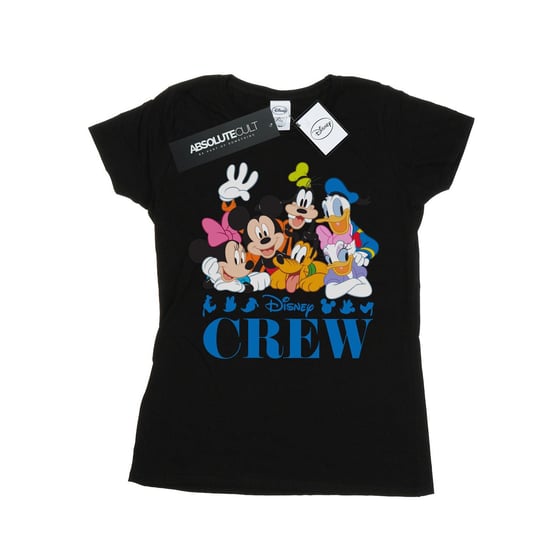 Disney Dames/Dames Mickey Mouse Disney Vrienden Katoenen T-Shirt (Zwart) - Image 1