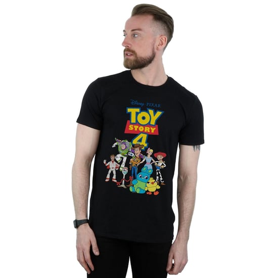 Disney Heren Toy Story 4 Crew T-shirt (Zwart) - Image 2