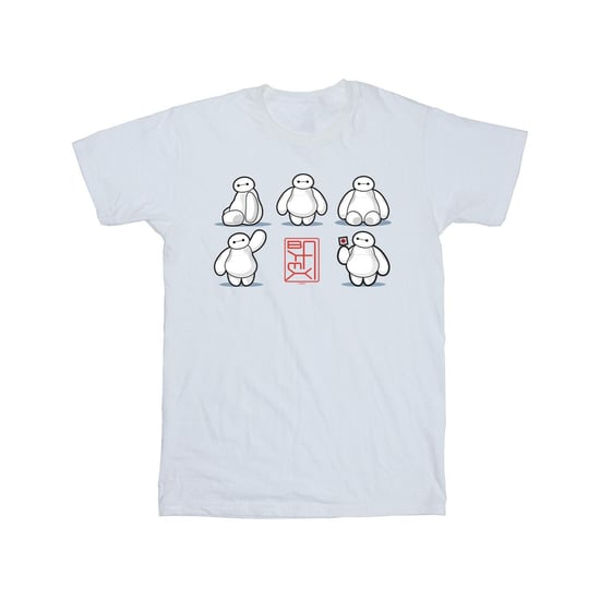Disney Heren Big Hero 6 Baymax Veel houdingen T-Shirt (Wit) - Image 1