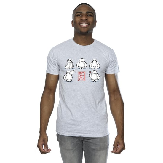 Disney Heren Big Hero 6 Baymax Veel houdingen T-Shirt (Sportgrijs) - Image 2