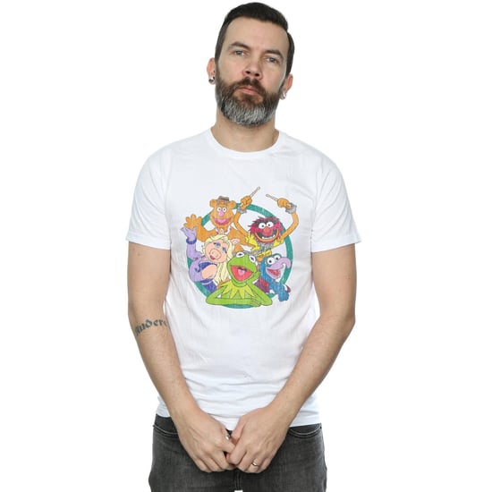 Disney Heren The Muppets Groep Cirkel T-Shirt (Wit) - Image 2