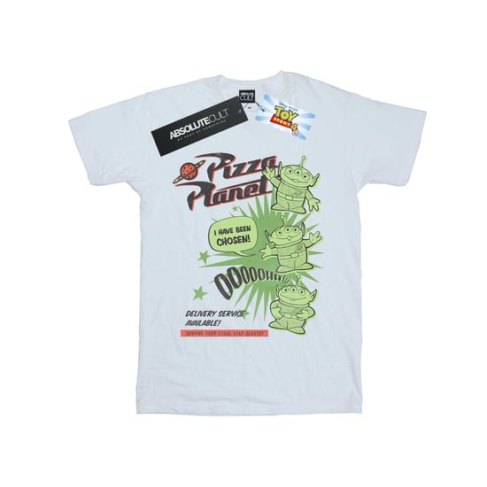 Disney Heren Toy Story 4 Pizza Planet Little Green Men T-shirt (Wit) - Image 1