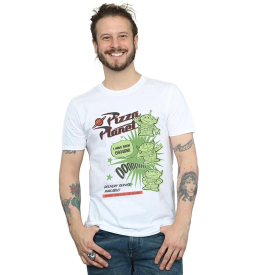 Disney Heren Toy Story 4 Pizza Planet Little Green Men T-shirt (Wit) - Image 2