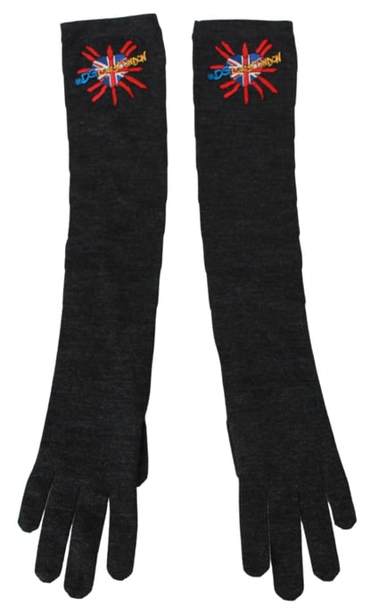 Dolce & Gabbana Elegante Ellebooglange Wolken Vrouwenhandschoenen - Image 4