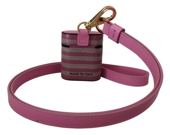 Dolce & Gabbana Chic Leren AirPods Hoes in Vrouwen Roze - Image 2
