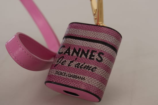 Dolce & Gabbana Chic Leren AirPods Hoes in Vrouwen Roze - Image 4
