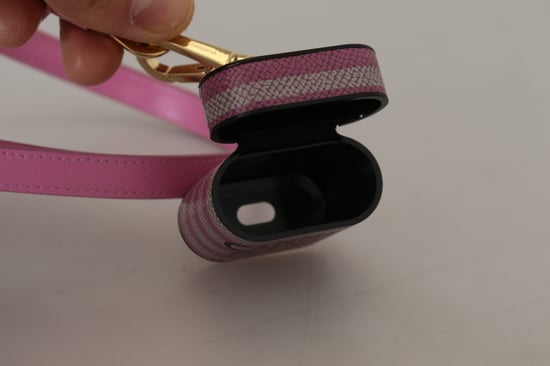 Dolce & Gabbana Chic Leren AirPods Hoes in Vrouwen Roze - Image 5