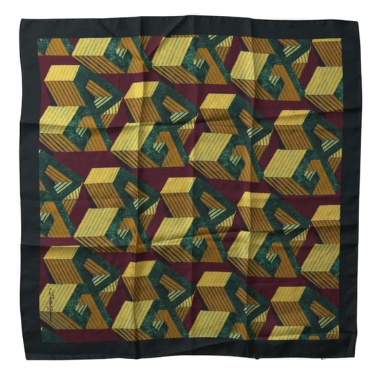 Geometrisch Print Zijde Zakdoek - Image 1