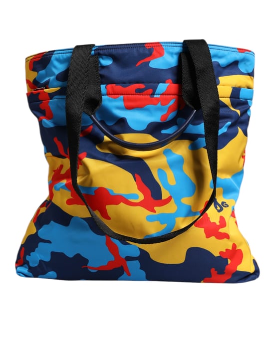 Multikleur Camouflage Nylon Shoppen Tote Bag - Image 4