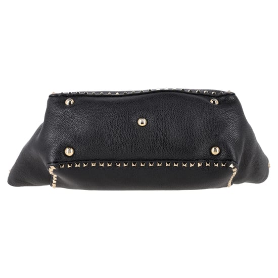 Valentino Medium Rockstud Tote in Zwart Kalfsleer - Image 4