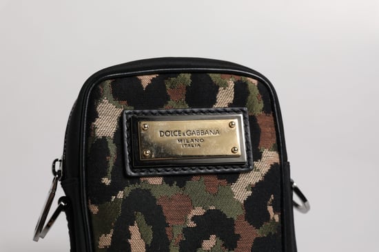 Multicolor Luipaard Jacquard Logo Plaque Nekriem Tas - Image 5
