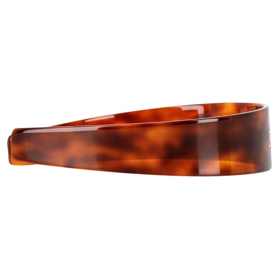Celine Schildpad Hoofdband met Logo in Donker Acetaat - Image 3
