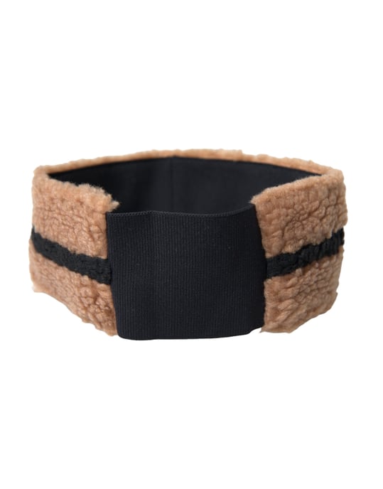 Bruine Zwarte Fleece Wollen Hoofdband Muts voor Mannen - Image 3