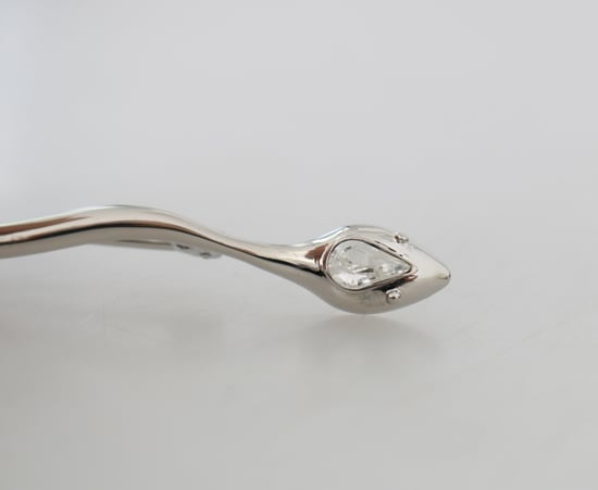 Zilveren Messing Kristallen Spilla Serpente Heren Broche Speld - Image 3