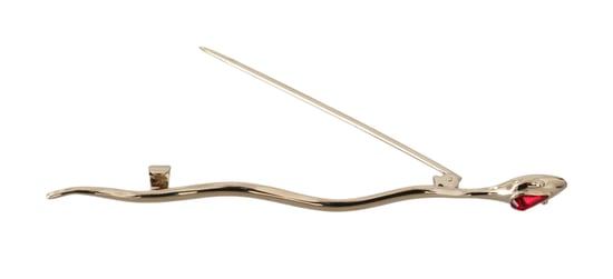 Zilveren Messing Kristal Spilla Serpente Broche Speld - Image 4