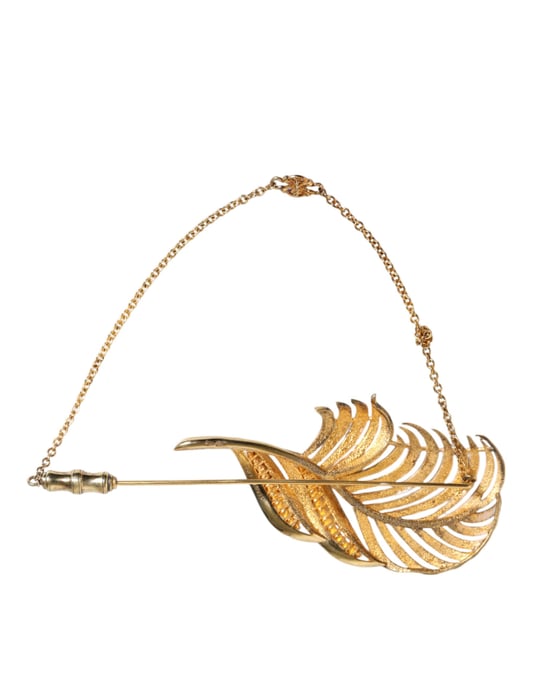 Gouden Toon 925 Sterling Zilveren Blad Kristal Ketting Speld - Image 3