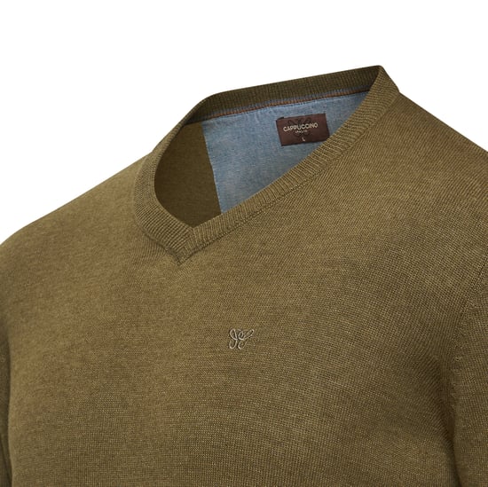 Cappuccino Italia Trui Salerno Pullover Groen - Image 2