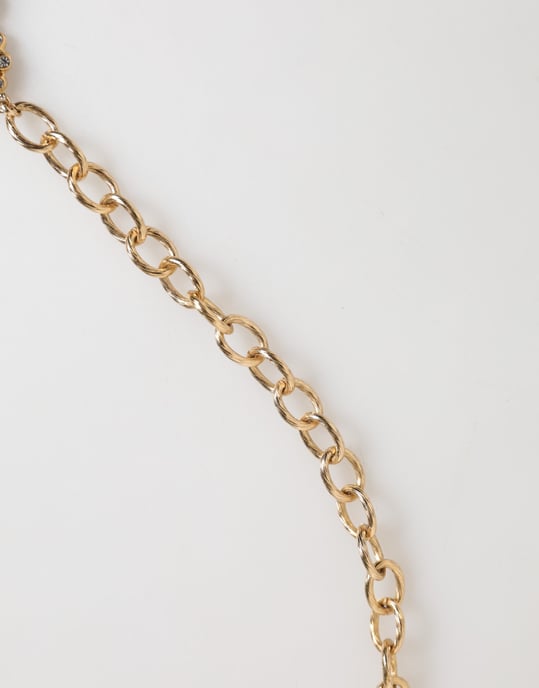 Gouden Kristallen Klok Hanger Statement Sieraden Ketting - Image 4