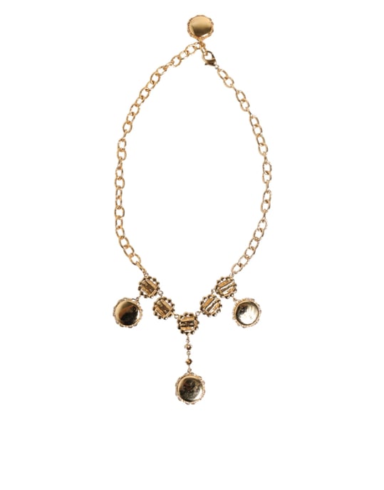 Gouden Kristallen Klok Hanger Statement Sieraden Ketting - Image 5