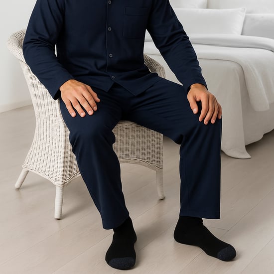 Heren Thermale Lounge Broek met Elastische Taille voor Warme en Comfortabele Draagcomfort - Image 4